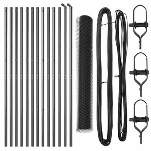 vidaXL Poste de Cerca Cinzeto