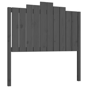 vidaXL Cabeceira de cama 106x4x110 cm pinho maci&ccedil;o cinzento