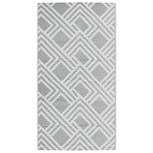 vidaXL Tapete de exterior 80x150 cm ARAKIL PP cinzento