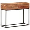 vidaXL Mesa consola 90x35x75 cm madeira de ac&aacute;cia &aacute;spera