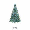 vidaXL &Aacute;rvore de Natal Artificial com 300 LEDs Verde 180 cm PVC e A&ccedil;o