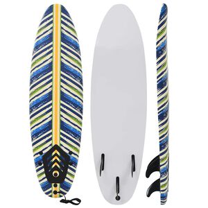 vidaXL Prancha de surf design folhas 170 cm