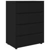 vidaXL Gabinetes de Armazenamento 80 x 48 x 105 cm Preto