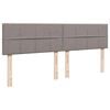 vidaXL Estrutura cama otomana com colch&otilde;es tecido cinzento 200x200cm