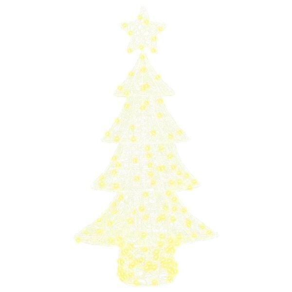 vidaXL &Aacute;rvore de Natal com 160 LEDs Branco quente 150 cm Acr&iacute;lo