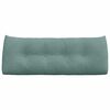 vidaXL Travesseiro para Costas Verde do Mar 120 x 24 x 50 cm Veludo