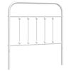 vidaXL Cabeceira de substitui&ccedil;&atilde;o 90 cm metal branco