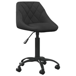 vidaXL Cadeira de jantar veludo preto