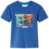 vidaXL T-shirt para crian&ccedil;a azul-escuro mesclado 116