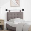 vidaXL Cabeceira Suspensa Cinzento-acastanhado 100 x 55 x 5 cm tecido