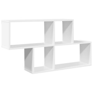 vidaXL Estante de parede 100x20x53 cm derivados de madeira branco