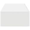 vidaXL Prateleira parede c/ gavetas 80x33x17 cm deriv. madeira branco