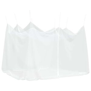 vidaXL Rede de Mosquito para Jardim Retangular 220 mesh Branco