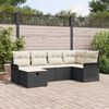 vidaXL Conjunto de Sof&aacute; de Jardim com almofada 6 pcs Rattan Sint&eacute;tico
