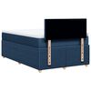 vidaXL Cama boxspring com colch&atilde;o 120x190 cm tecido azul