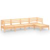vidaXL 5 pcs conjunto lounge de jardim pinho maci&ccedil;o