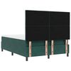 vidaXL Cama Box com colch&atilde;o Verde Escuro 140 x 190 cm Veludo