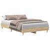 vidaXL Estrutura cama sem colch&atilde;o 120x200 cm carvalho sonoma