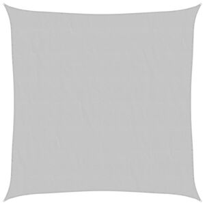 vidaXL Para-sol estilo vela 2x2 m oxford 100% poli&eacute;ster cinzento-claro