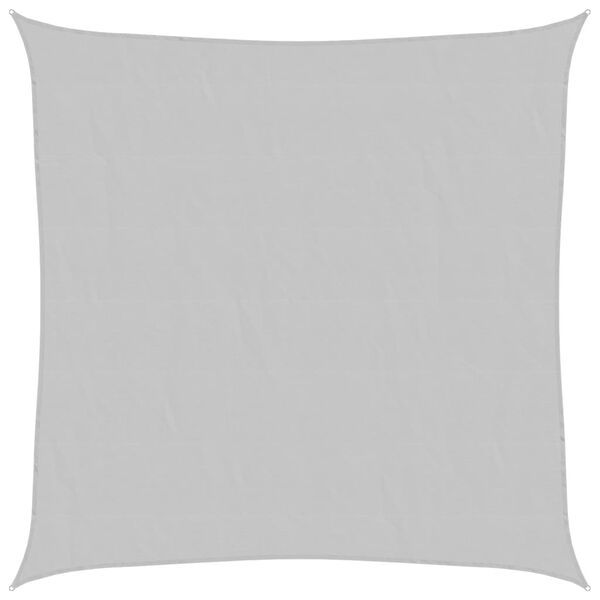 vidaXL Para-sol estilo vela 2x2 m oxford 100% poli&eacute;ster cinzento-claro