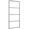 vidaXL Porta deslizante c/ conj. ferragens 90x205cm vidro ESG/alum&iacute;nio