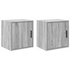 vidaXL Arm&aacute;rios de parede para garagem 2 pcs derivados de madeira