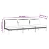 vidaXL Sofás de jardim com almofadões semicircular 3 pcs vime PE