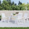 vidaXL Almofad&otilde;es p/ cadeiras de jardim 4 pcs tecido oxford creme