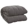 vidaXL Manta pesada 11 kg 220x230 cm tecido cinzento