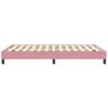 vidaXL Estrutura de cama sem colch&atilde;o 120x210 cm veludo rosa