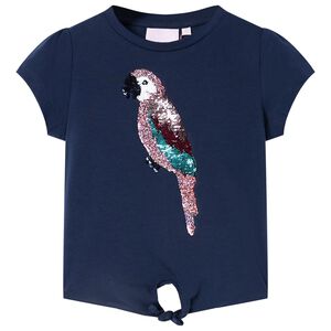 T-shirt infantil azul-escuro 116