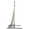 vidaXL Rede de prática de basebol Outros Preto 180 x 59.5 x 152.5 cm