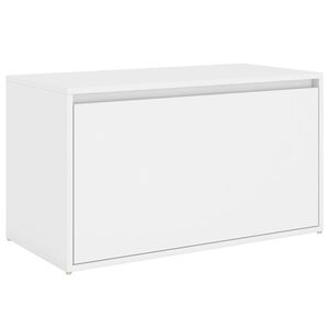 vidaXL Banco de corredor 80x40x45 cm derivados de madeira branco