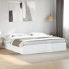 vidaXL Estrutura de cama 200x200 cm derivados de madeira branco