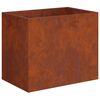 vidaXL Vaso de Jardim Ferro Enferrujado 60 x 40 x 50 cm A&ccedil;o Corten