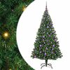 vidaXL &Aacute;rvore de Natal Artificial Verde 180 cm PVC, A&ccedil;o e Pl&aacute;stico