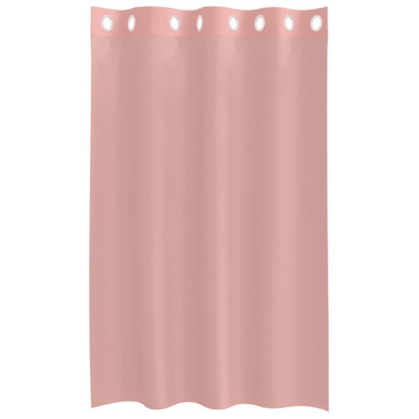 vidaXL Cortinas de voile com ilhós 2 pcs rosa 140x175 cm