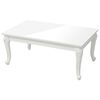 vidaXL Mesa de centro 100x50x42 cm derivados madeira branco brilhante