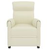 vidaXL Cadeira de massagens couro artificial cor creme
