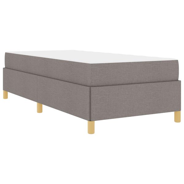 vidaXL Estrutura da Cama Cinzento-acastanhado 90 x 190 cm tecido