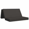 vidaXL Sof&aacute; Cama Dobr&aacute;vel 140 x 67 x 45 cm Cinzento-Escuro