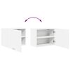 vidaXL Arm&aacute;rio suspenso com porta Riga 2 pcs Branco 50 x 31 x 40 cm
