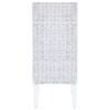vidaXL Cadeiras de jantar 4 pcs vime Kubu e madeira mangueira branco