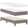 vidaXL Cama box spring com colch&atilde;o Cinzento-acastanhado 80 x 200 cm