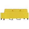 vidaXL Sof&aacute; de 3 lugares 180 cm tecido amarelo-claro
