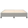 vidaXL Estrutura de cama com molas 180x200 cm tecido cinzento-claro