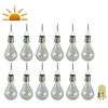 Luxform Ilumina&ccedil;&otilde;es festas de jardim LED solar 12 pcs transparente