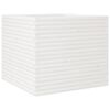 vidaXL Vaso/floreira de jardim 80x80x68,5 madeira pinho maci&ccedil;a branco