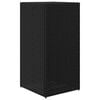 vidaXL Vaso/floreira de jardim 2 pcs 40x40x80 cm vime PE preto