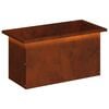 vidaXL Floreira de jardim com LED Ferro Enferrujado 30 x 60 x 30 cm